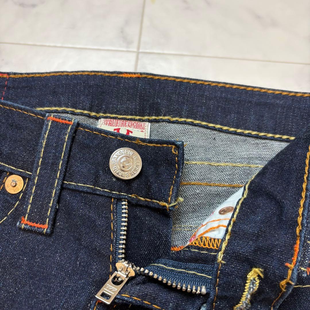 【美品】 TRUE RELIGION JULIE ストレッチ ストレートデニム