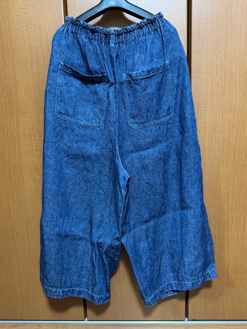 Su * 　nest Robe リネンデニム ワイドイージーパンツ
