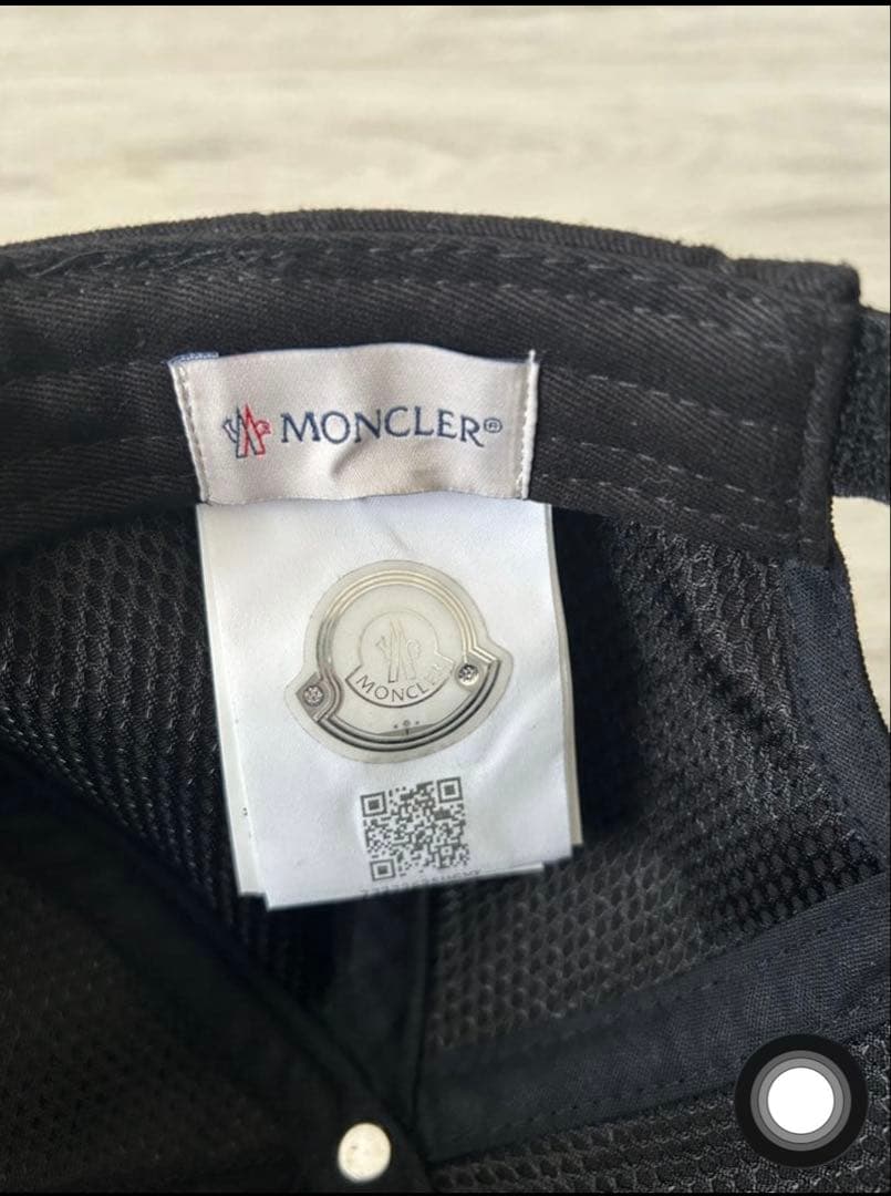 MONCLER モンクレール　ブラック ベースボールキャップ　帽子