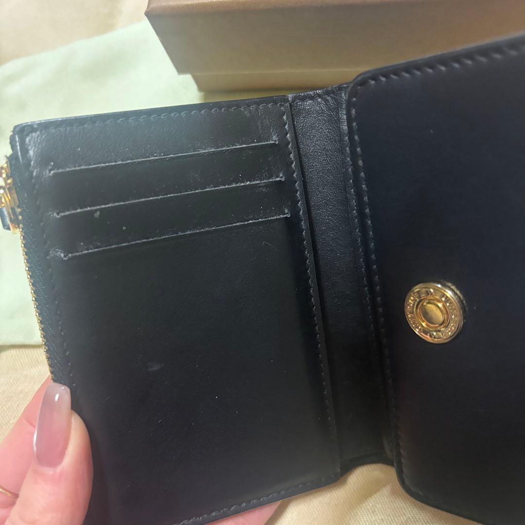 Burberry 折り財布　黒　チェック