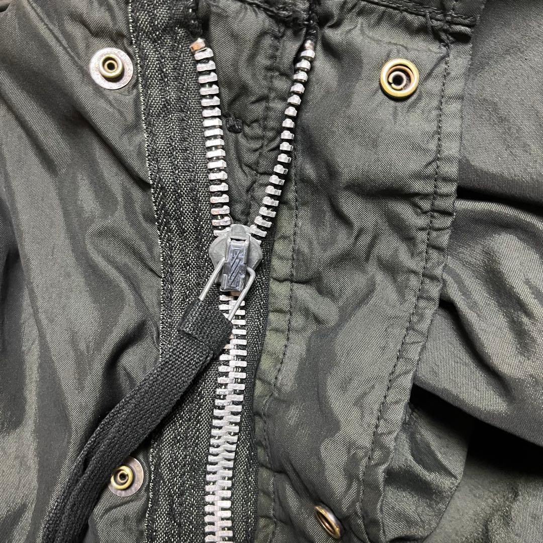 シ*ン様 黒染め アルミジップ U.S.ARMY M65 フィッシュテールパーカ