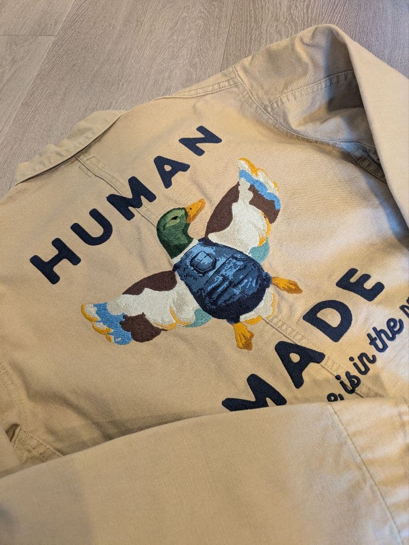 Human Made ベージュ カバーオールジャケット