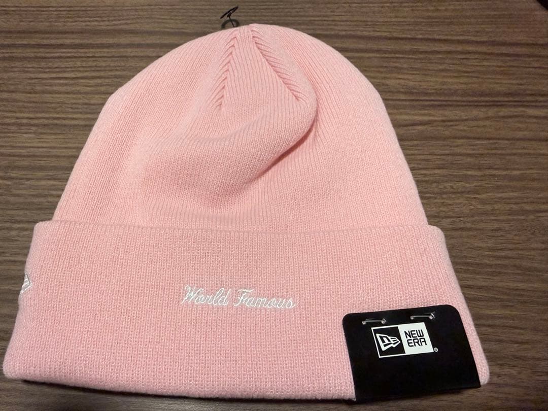 Supreme New Era box Logo Beanie ピンク