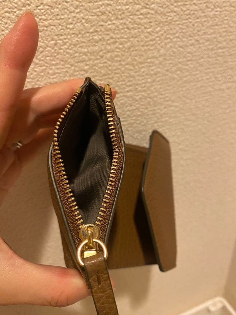 メゾンマルジェラ スリーフォールドウォレット ゴールド金具 美品