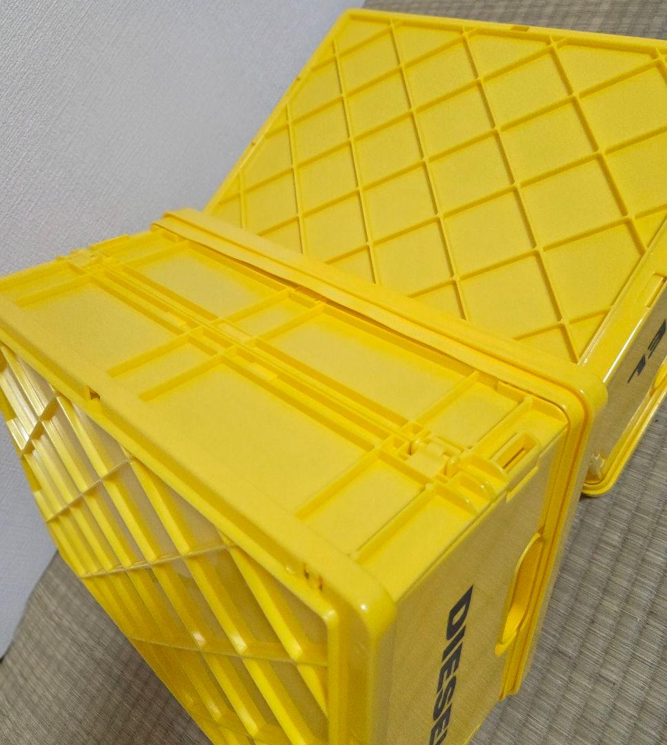 ディーゼル イエロー収納ボックス コンテナ ケース ノベルティ y2k