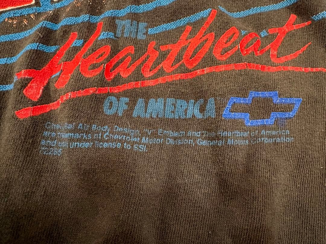 80sシングルステッチSSIシボレーTシャツUSA製/チャンピオンヘインズL