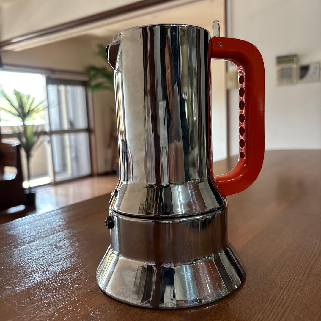 ALESSI 9090 RED エスプレッソメーカー6カップ用 記念モデル