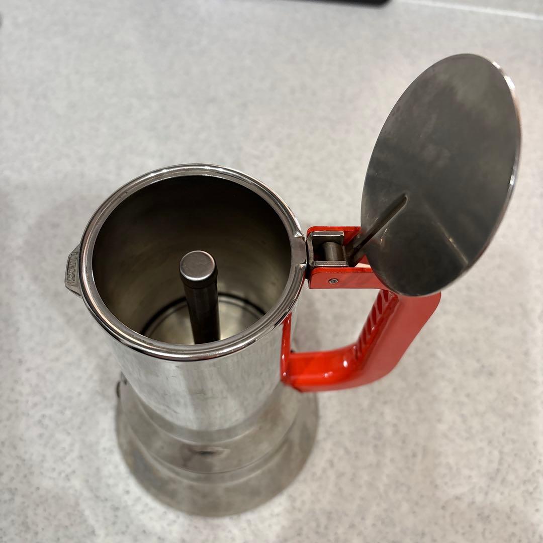 ALESSI 9090 RED エスプレッソメーカー6カップ用 記念モデル