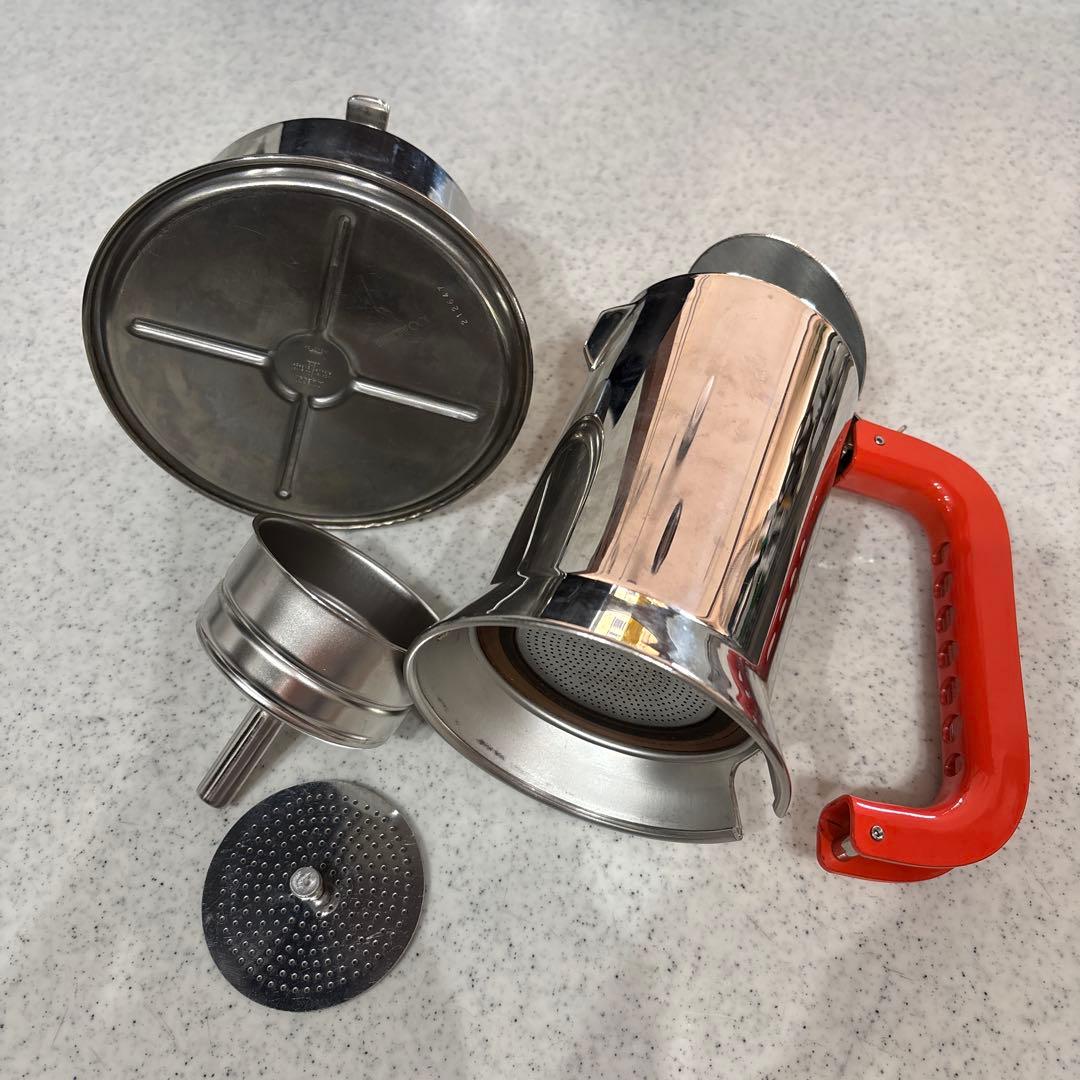 ALESSI 9090 RED エスプレッソメーカー6カップ用 記念モデル