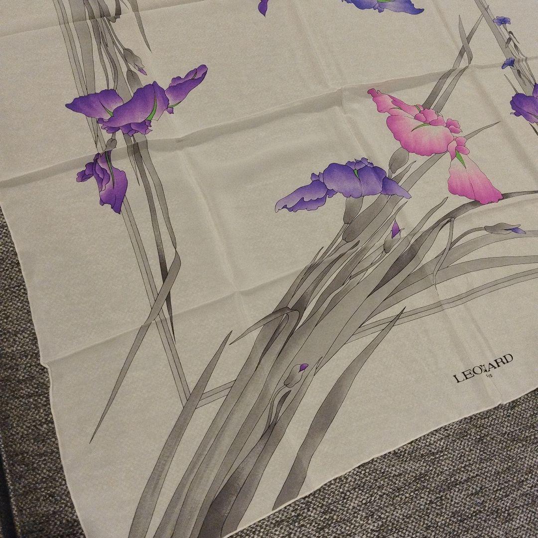 LEONARD 花柄シルクストール