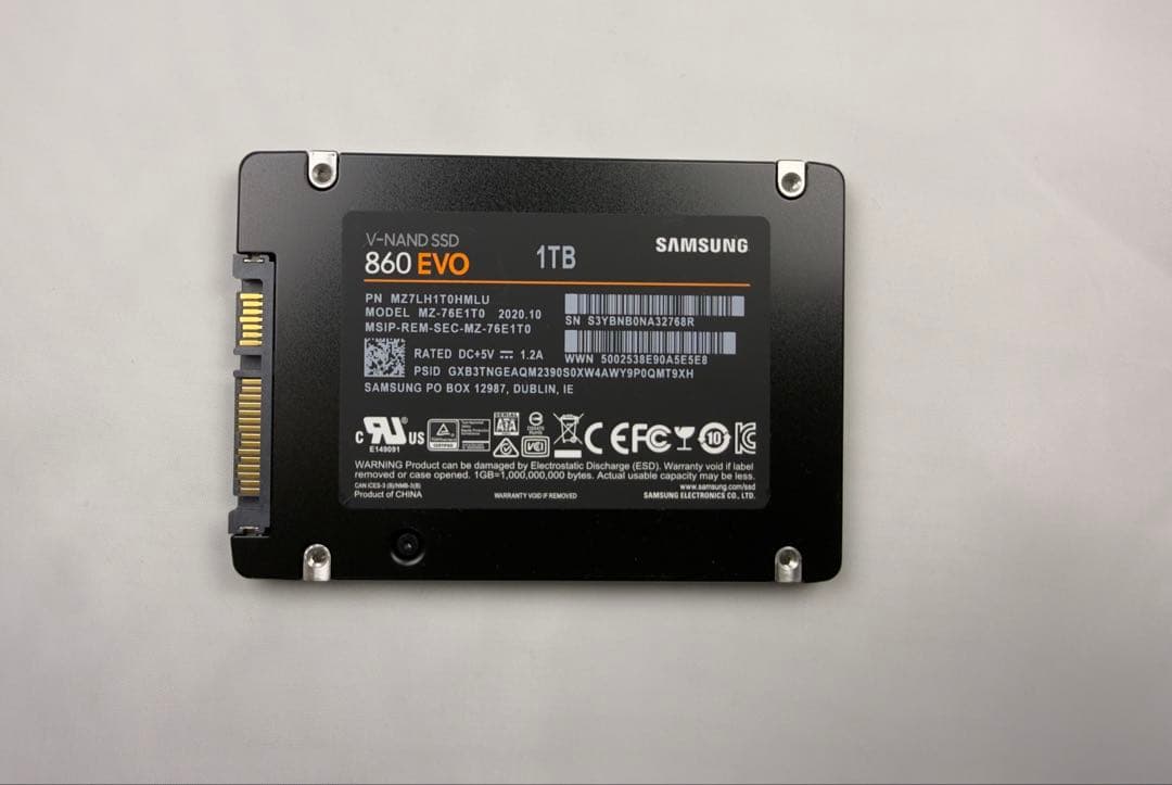 SAMSUNG サムソン 860EVO 1TB SATA 2.5インチ SSD