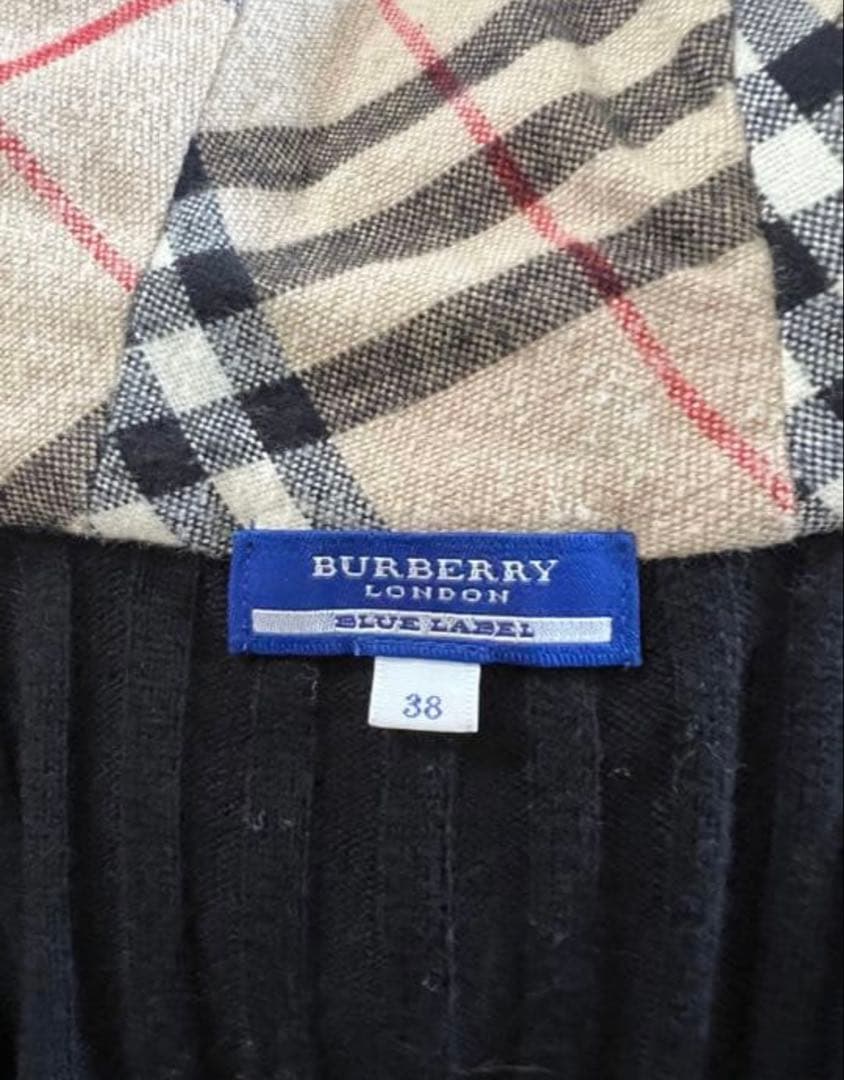 Burberry ブルーレーベル フード付きカーディガン 38