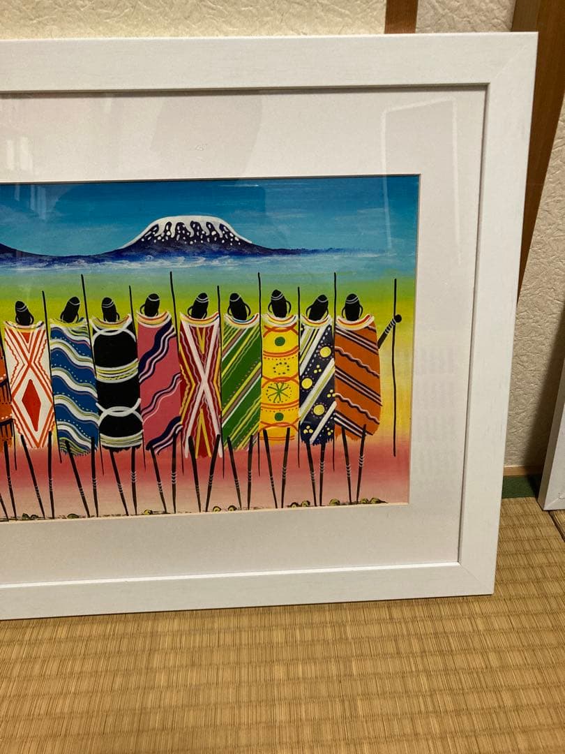 ティンガティンガ　TINGATINGA アマニ　アート　アフリカンアート