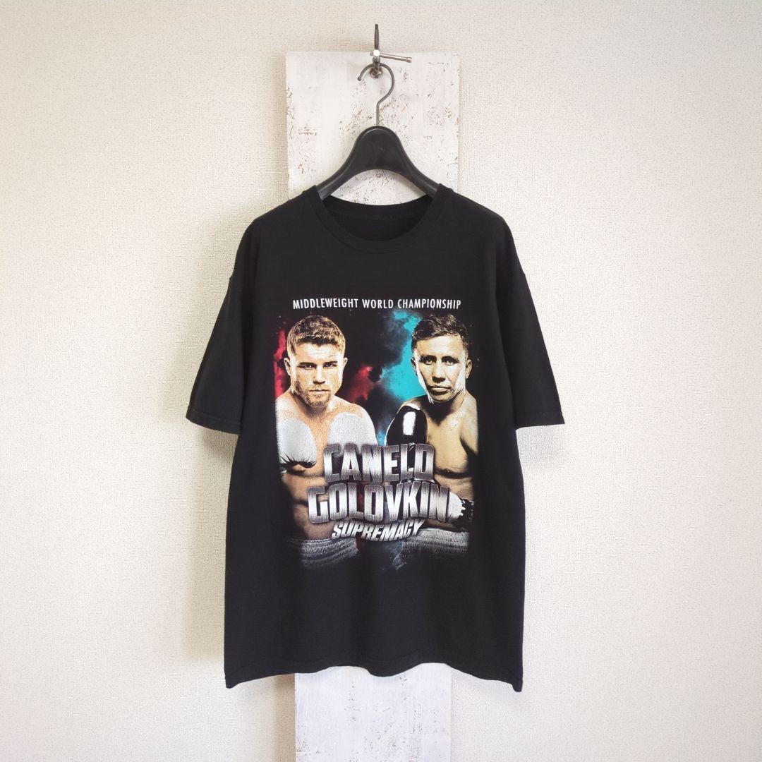激レア 両面プリント カネロ GGG Tシャツ 世界ミドル級タイトルマッチ L