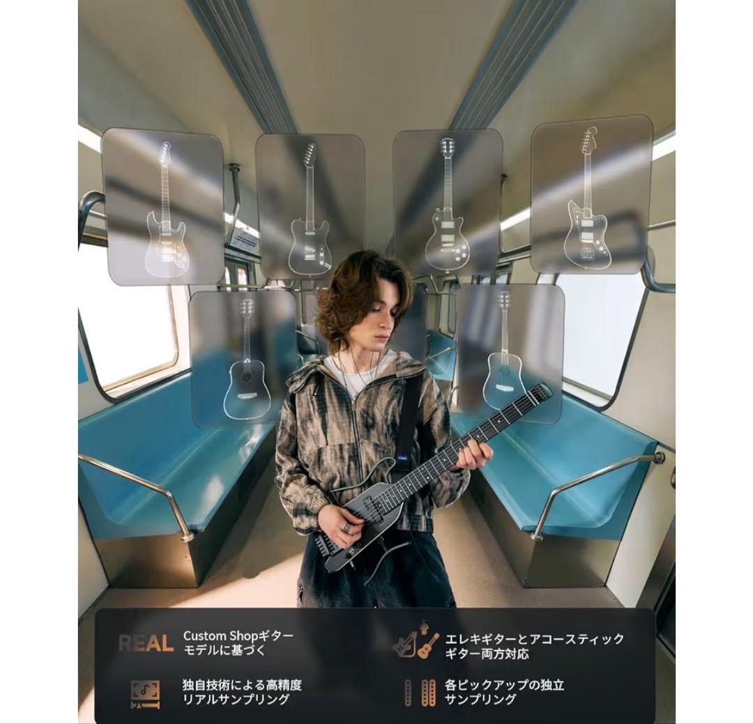 Donner HUSH-X PRO エレキギター スマートトラベルギター