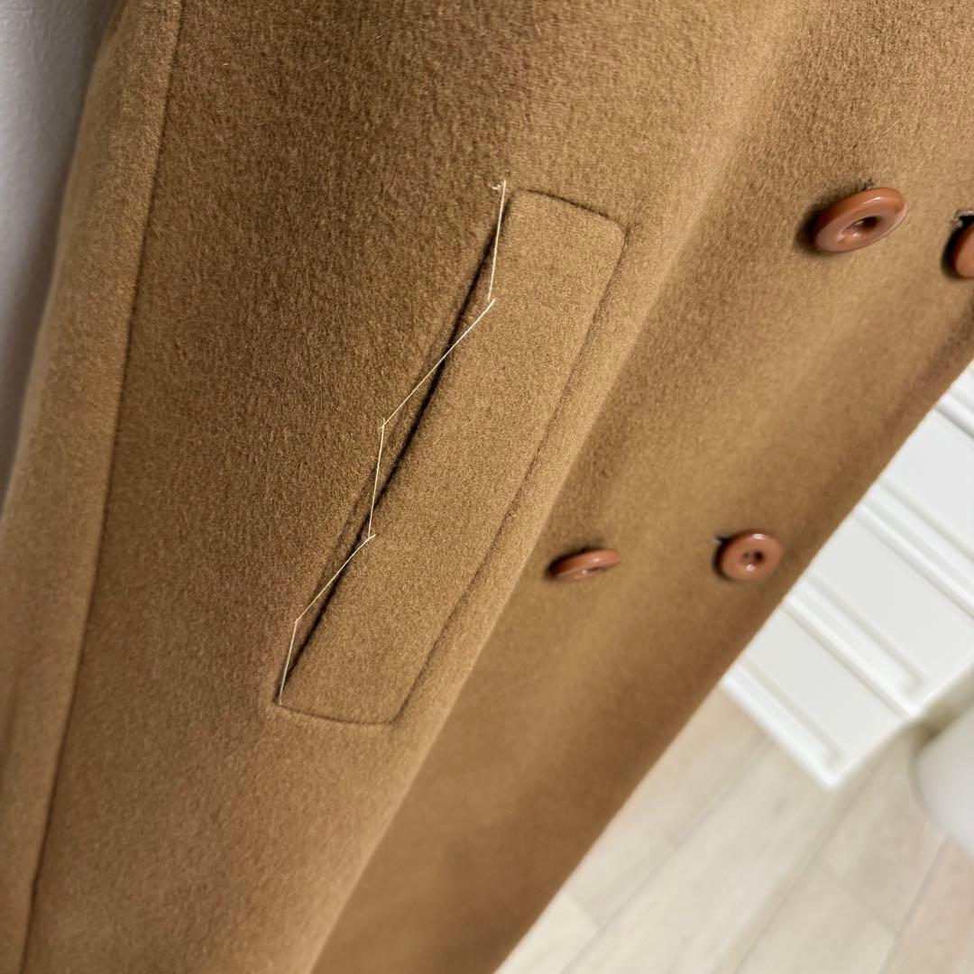 【新品未使用】カシミヤ100% ロング コート 11号 ベージュ 難あり
