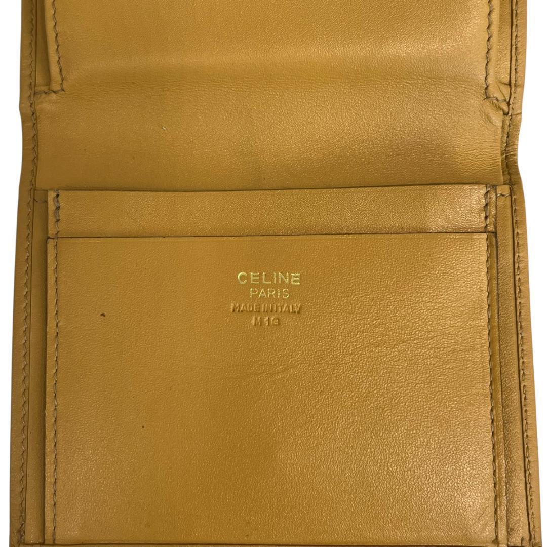 CELINE セリーヌ　二つ折財布　ウォレット　がま口　マカダム　トリオンフ