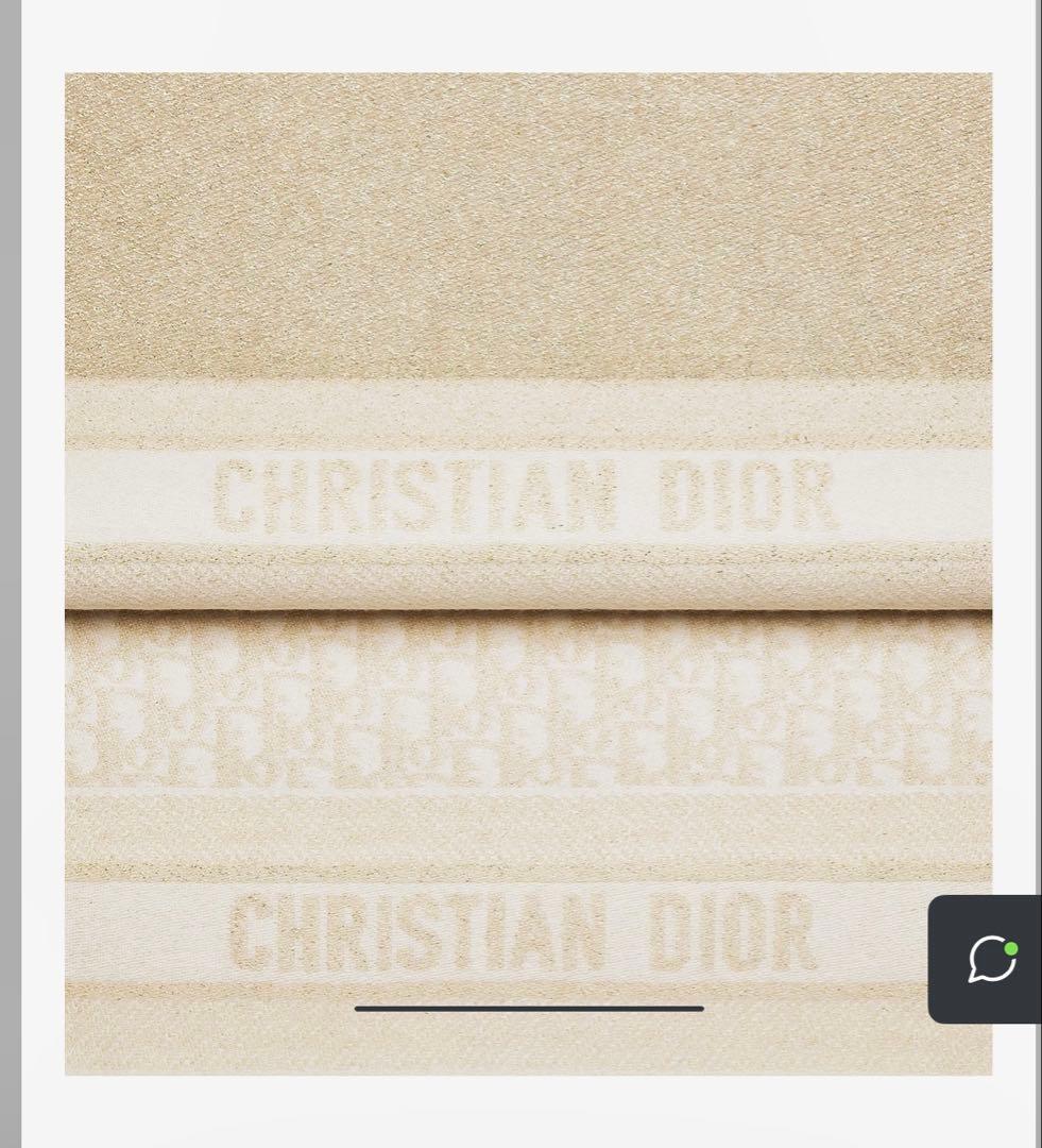 Dior マフラー ホワイトゴールド 新作