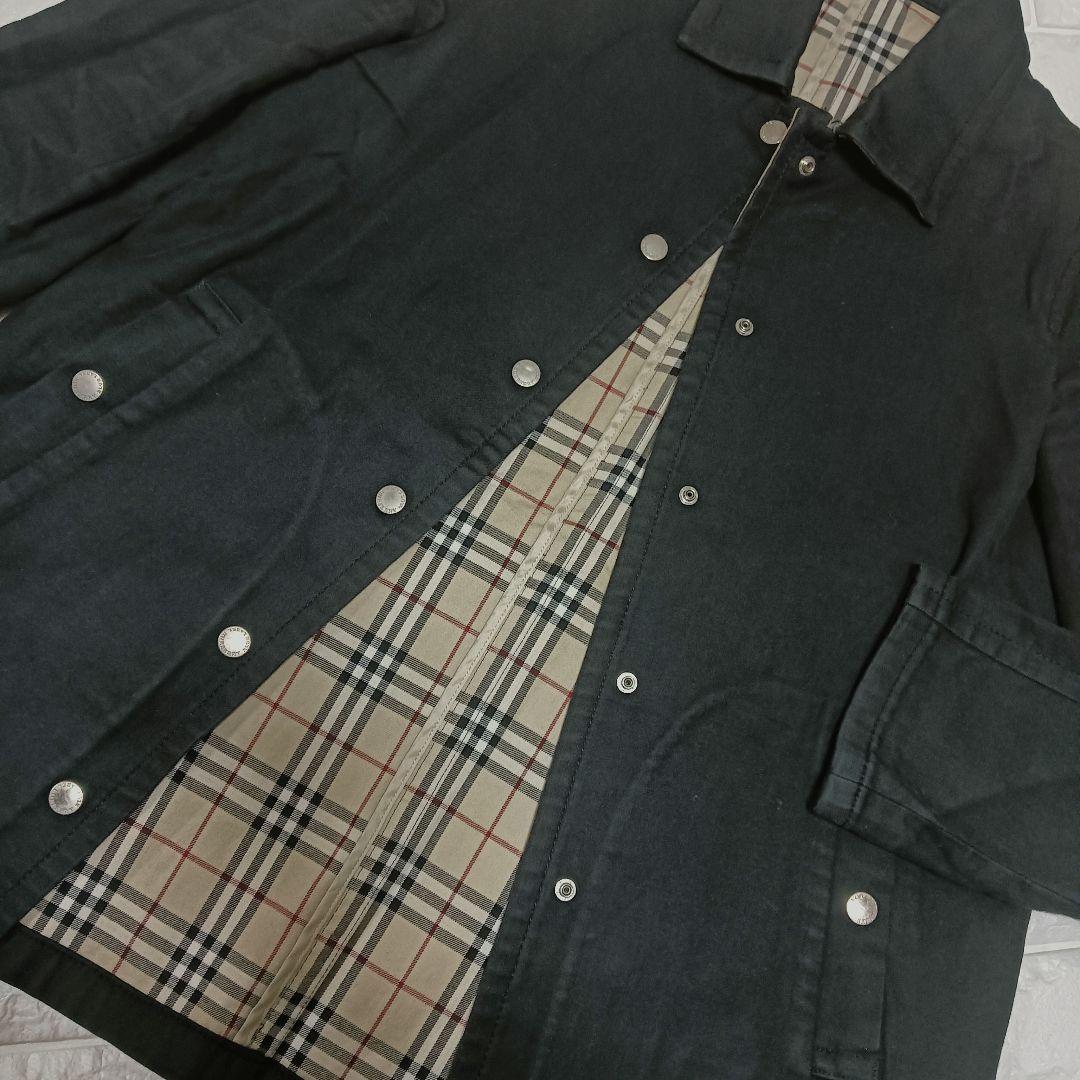 希少✨BURBERRY ブルーレーベル ノバチェック ブラック ジャケットコート