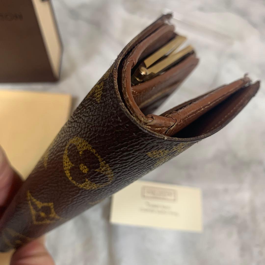 Louis Vuitton 二つ折り財布 モノグラム がまぐち入れ