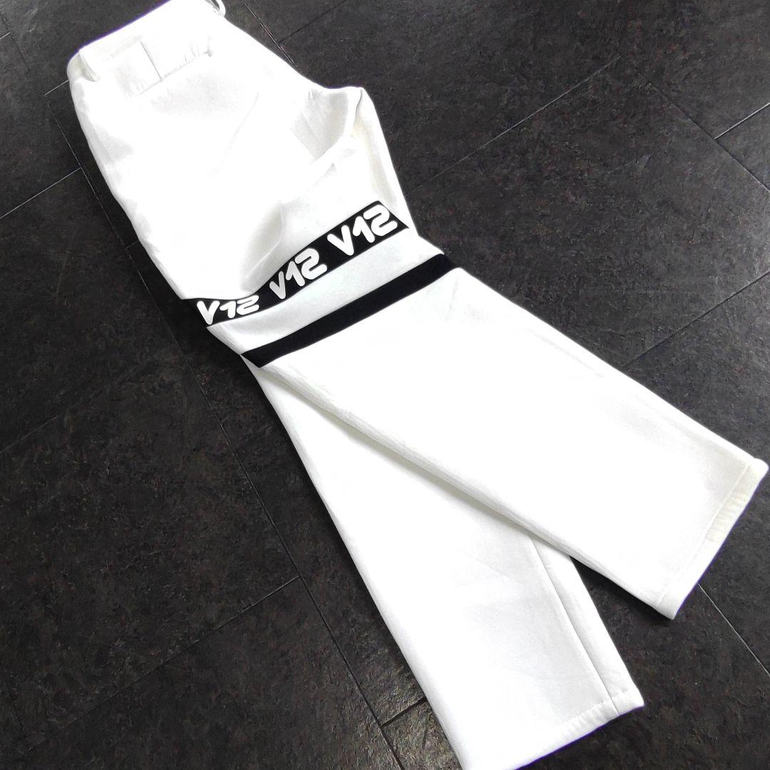 【美品 V12】ヴィトゥエルヴ ゴルフパンツ スウェット ブラック