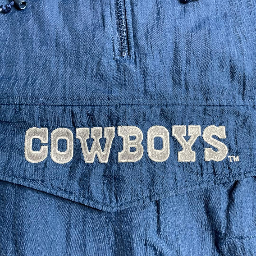 カウボーイズ スターター ナイロンジャケット 中綿 ハーフジップ NFL