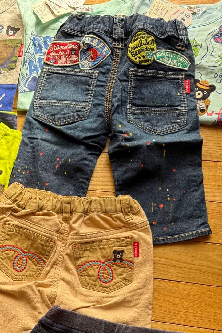 公*o様 ミキハウス　DOUBLE_B 子供服 100cm 新品　ダウン　シャツ