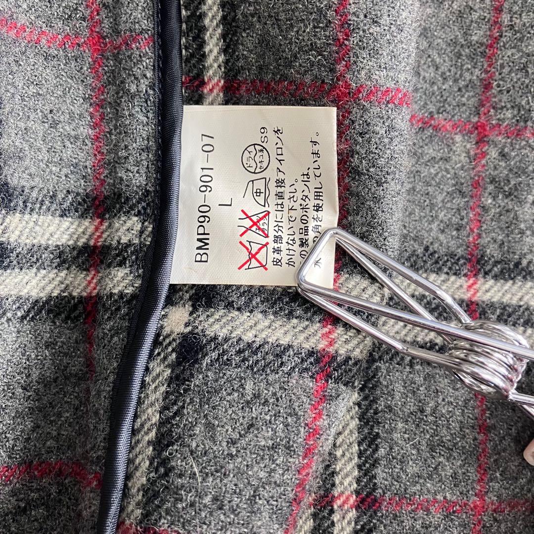 BURBERRY ダッフルコート メンズ L グレー