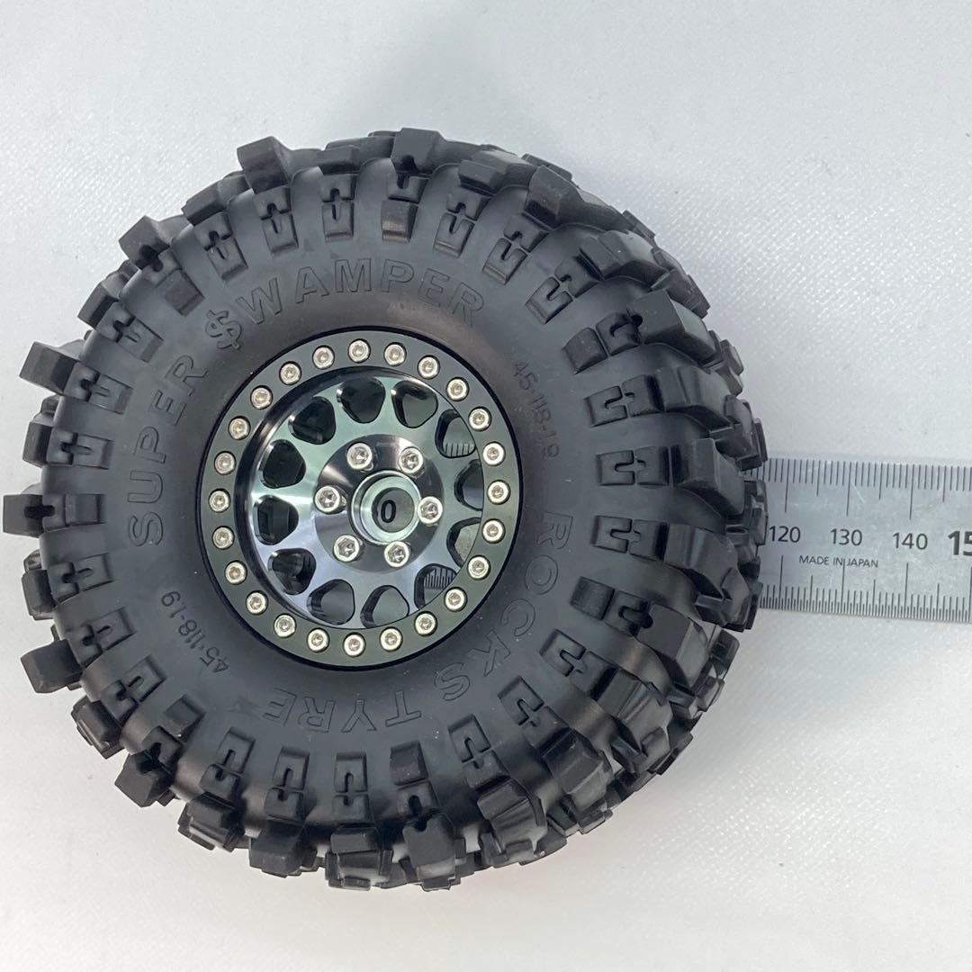 1.9 インチ ビードロック ホイール アルミ クローラー タイヤ CR01