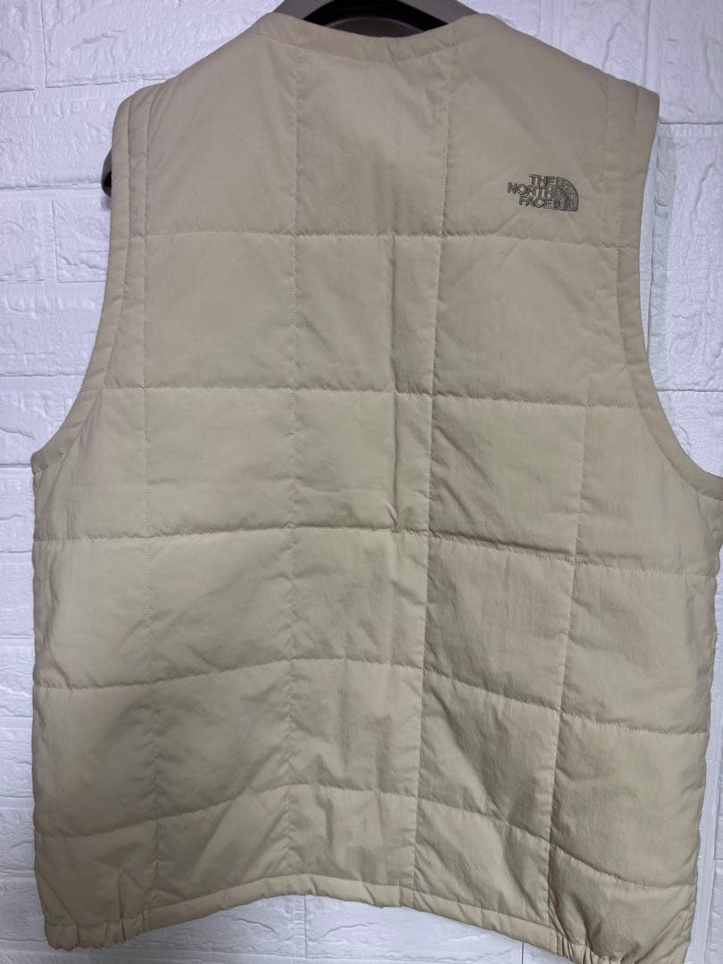 THE NORTH FACE 中綿ベスト ベージュ M ノースフェイス