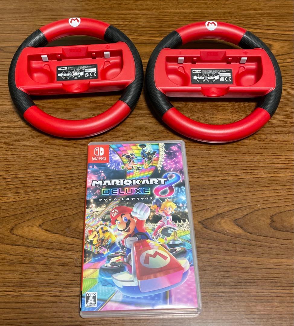 マリオカート8 デラックス + Joy-Con ハンドル2個セット