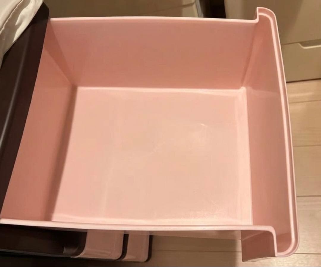 【美品】ピンク収納ケース 3段×2個セット 引き出しチェスト 衣類収納 小物収納