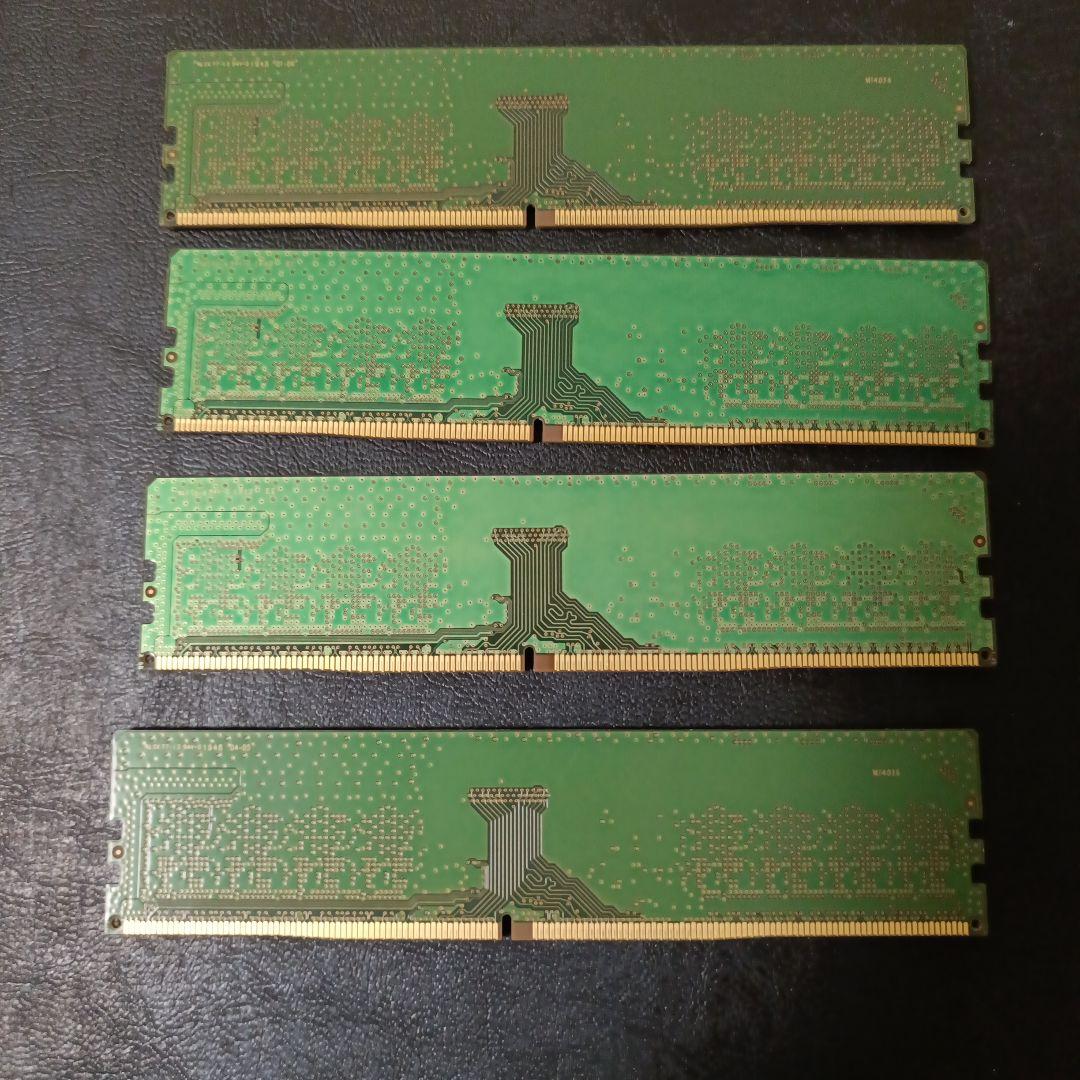 Samsung 8GB DDR4 メモリ PC4-2666V 4枚（32GB）
