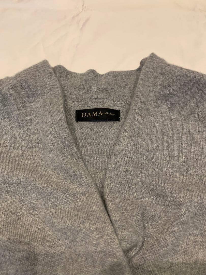 【DAMA collection】カシミヤ100% カシュクールカーディガン