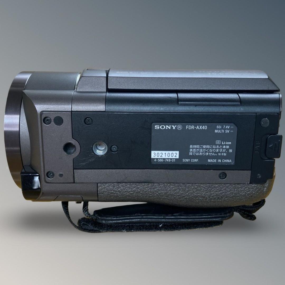 SONY FDR-AX40 4K 空間光学手ブレ補正 ビデオカメラ ソニー