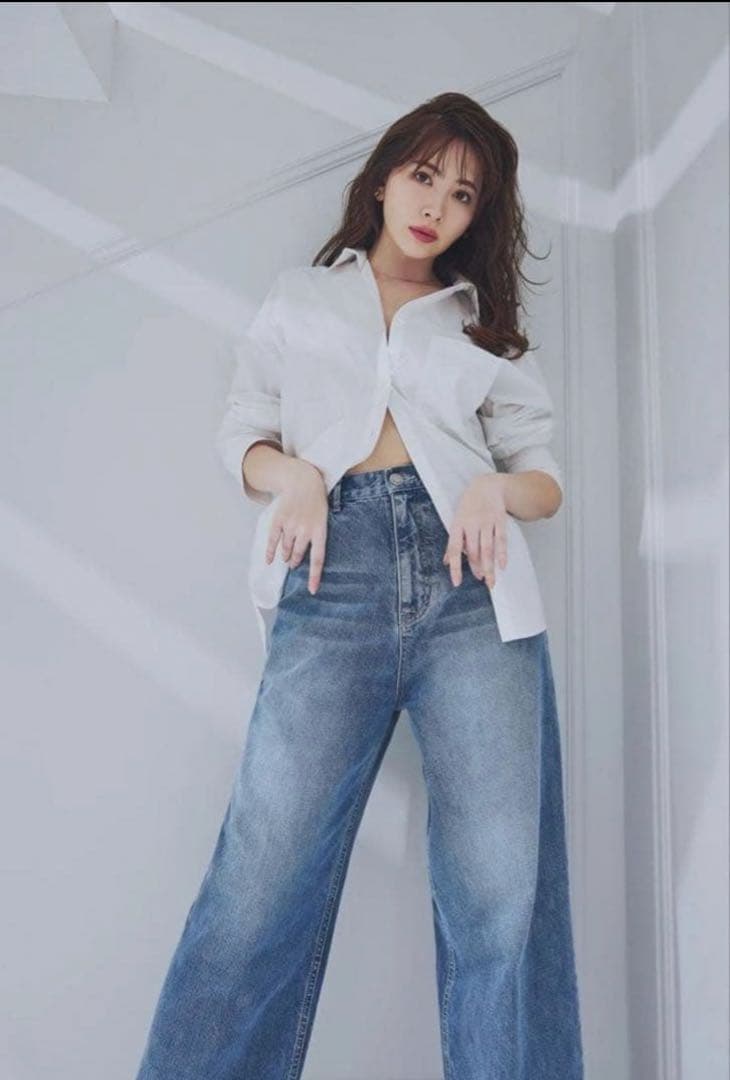 【新品同様】herlipto MilanoWide-Straight Jeans