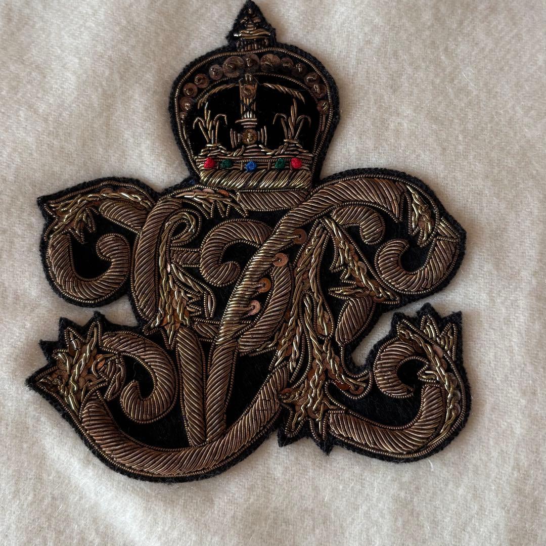 最高級 ラルフローレン コレクション カシミヤ マフラー 英国製 刺繍