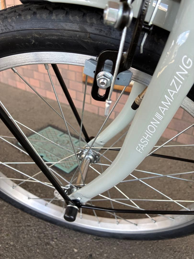 PROVOS 折りたたみ自転車 クレヨン　カゴ付き　美品　さお