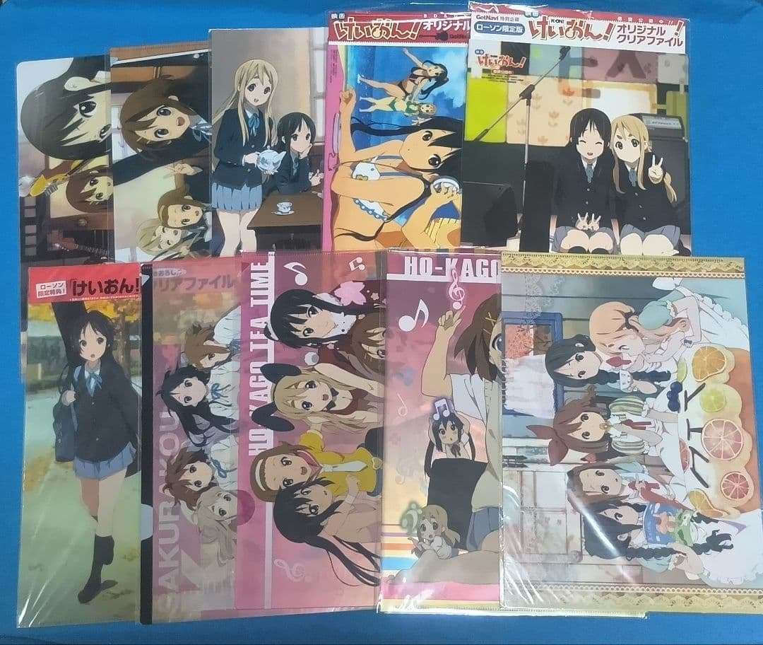 けいおん　クリアファイル　クリアポスター　まとめ売り