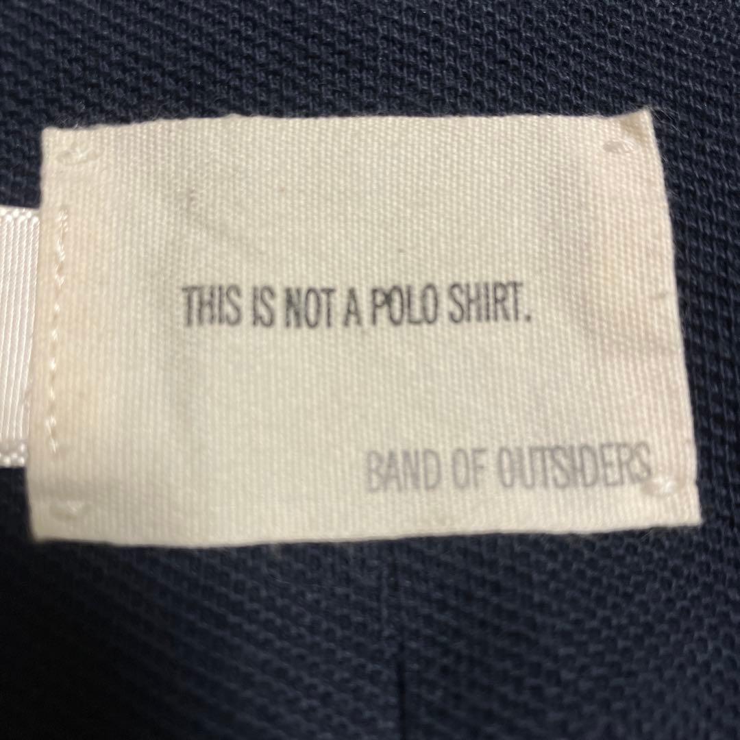 BAND OF OUTSIDERS ピケ　パイピングジャケット　ネイビー　2