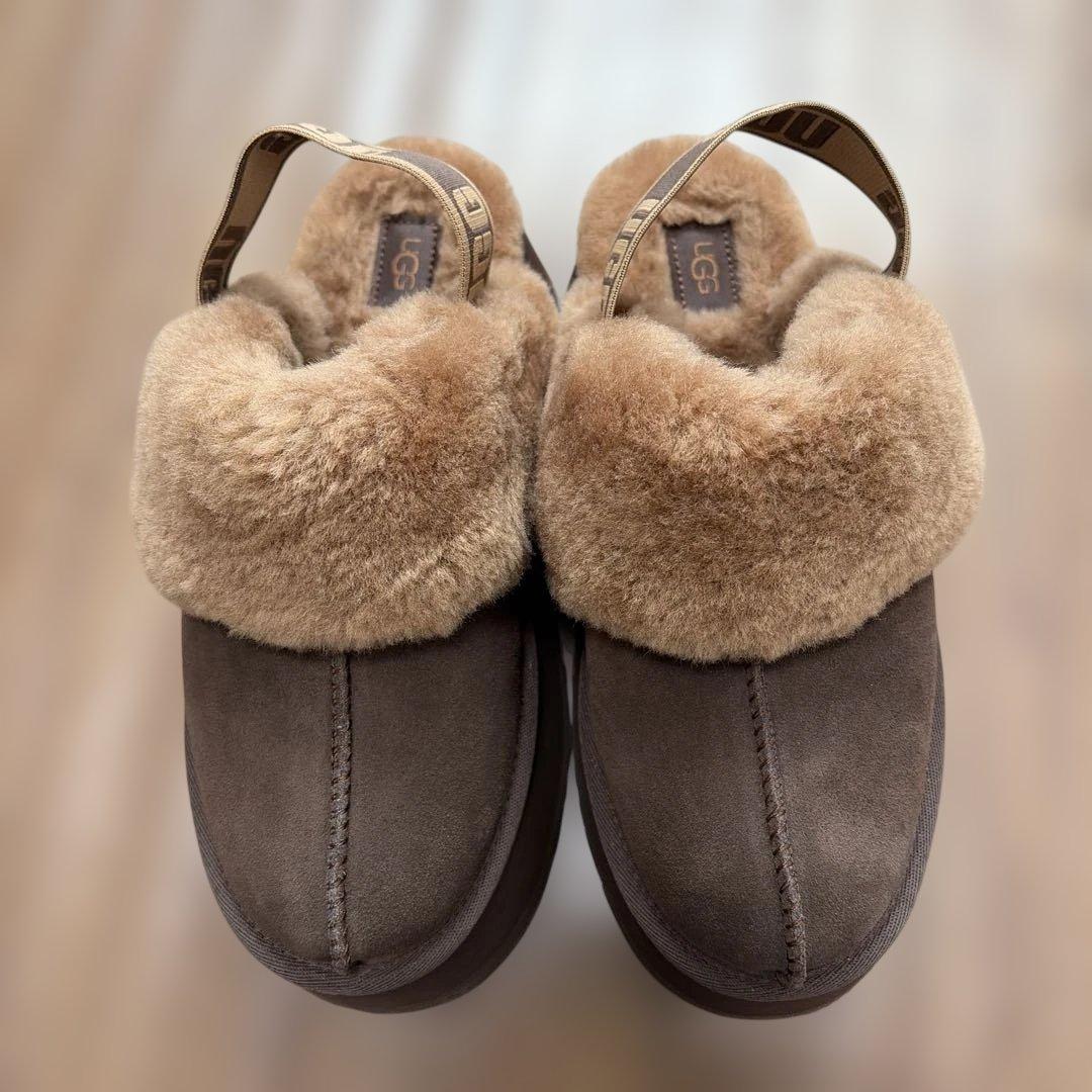 UGG FURKETE ファンケット ブラウン スリッポン 25cm