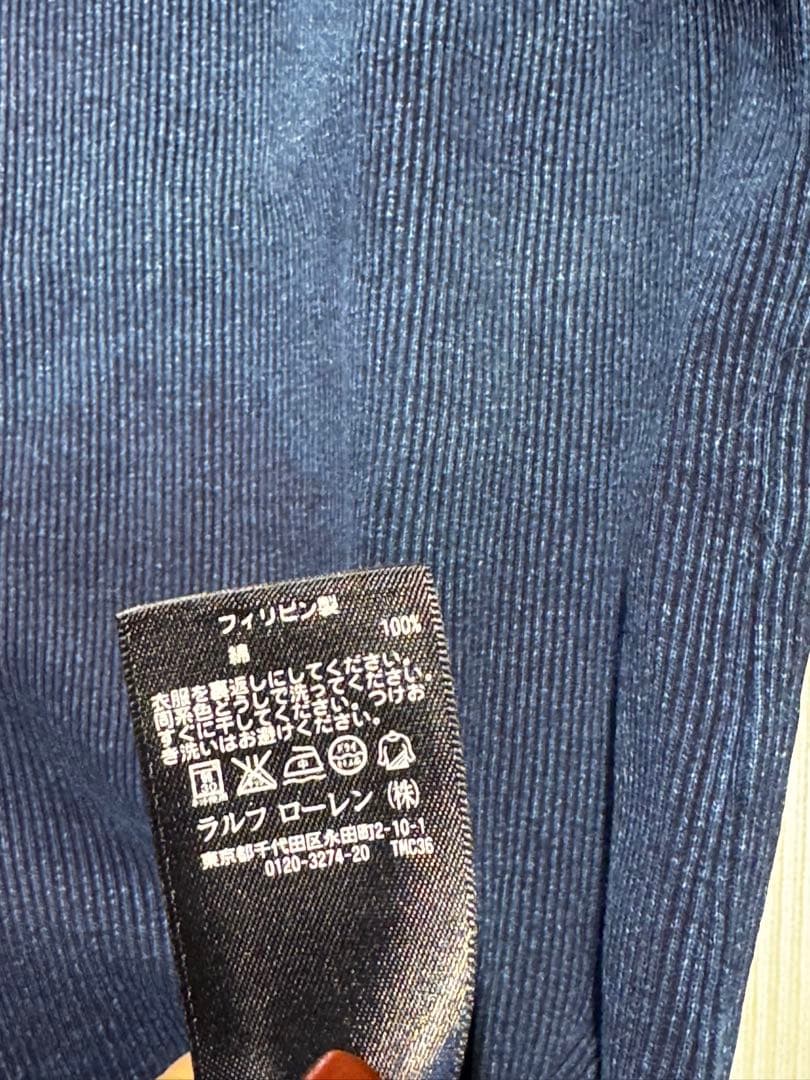【希少】RRL ラルフローレン タンクトップ ネイビー Lサイズ