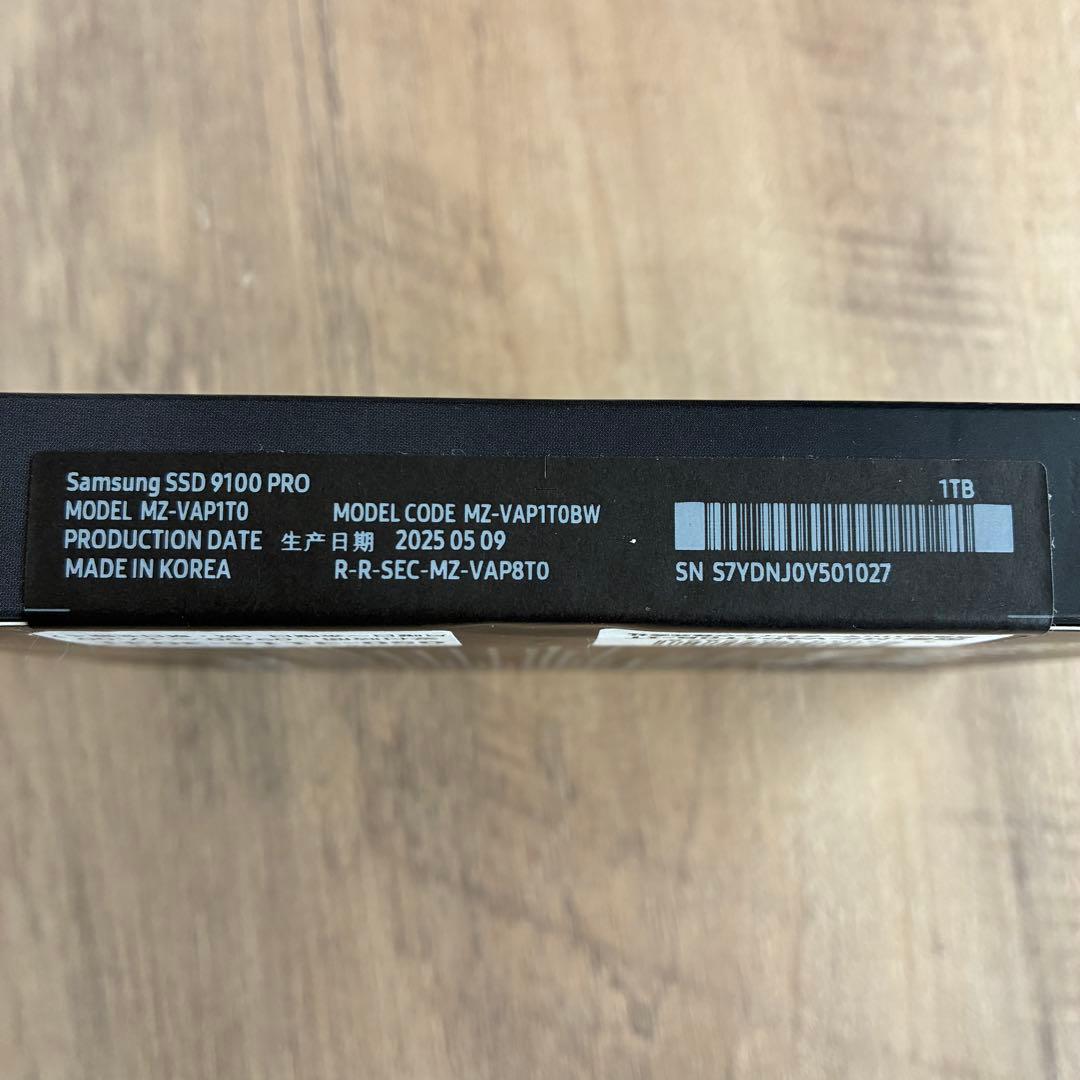 Samsung 9100 PRO 1TB 内蔵型SSD