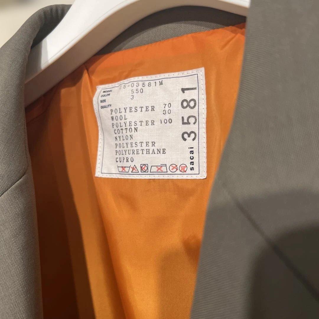 は*う様 sacai 25SS Suiting Bonding Mix Jack