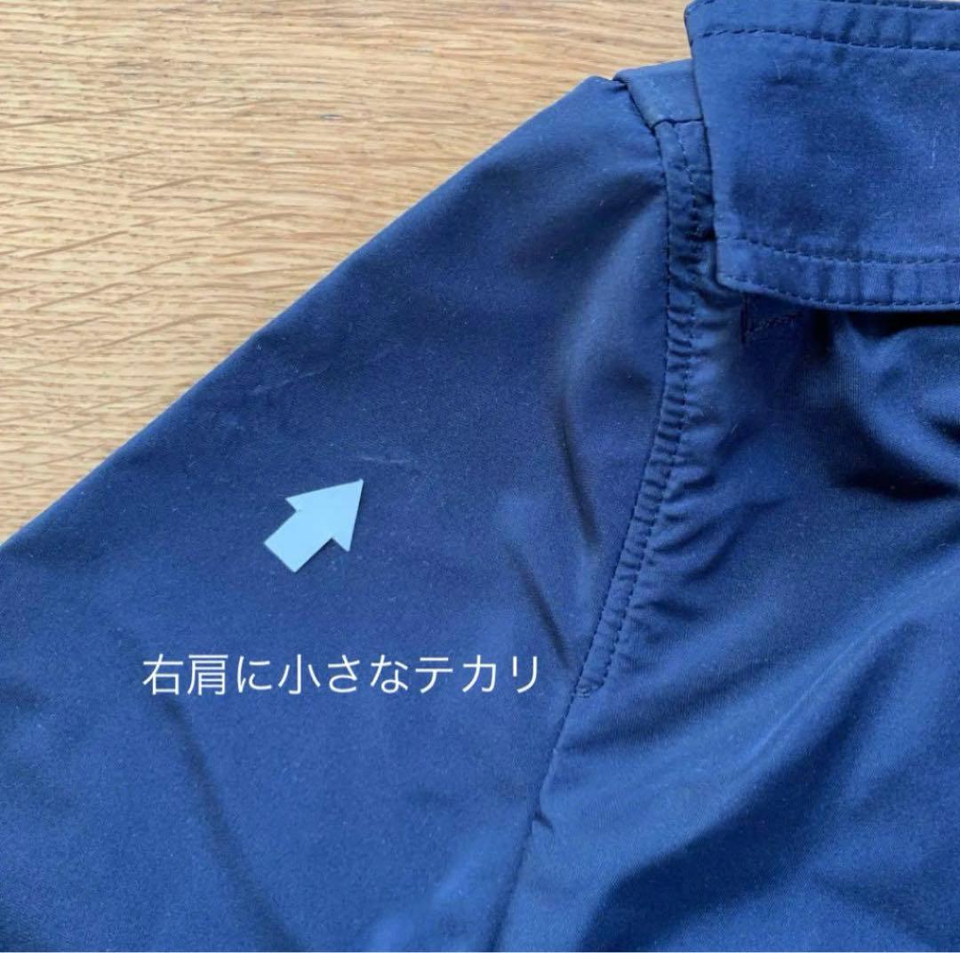 Burberryバーバリー紺ネイビートレンチコートレインコートポーチ付