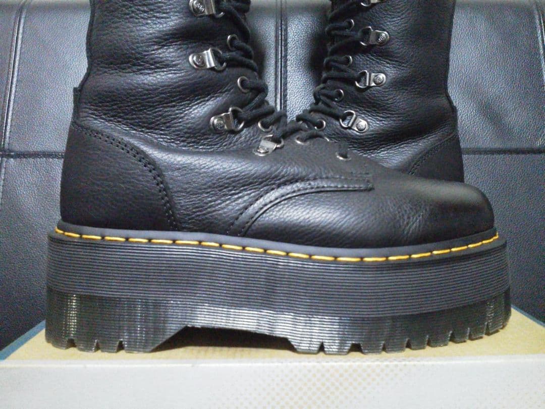 【激レア】Dr.Martens 1B60MAX UK6 黒 厚底 20ホール丈