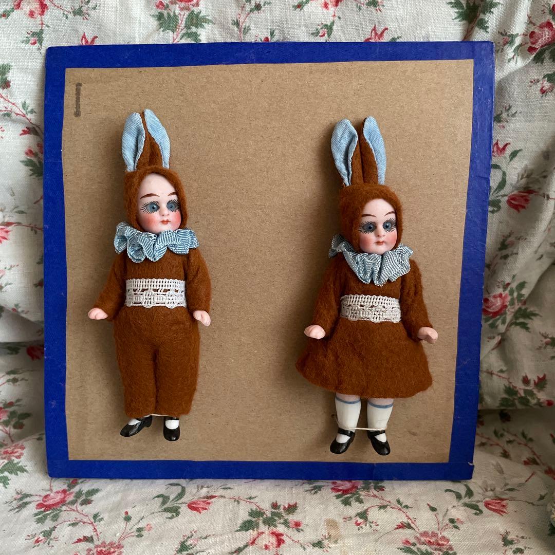 Hertwig うさぎ　ビスクドール　ミニョネット