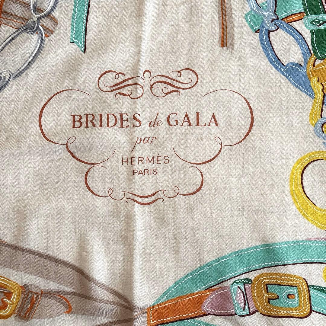 美品 エルメス HERMES カレジェアン140 ブリッド ドゥ ガラ 箱付