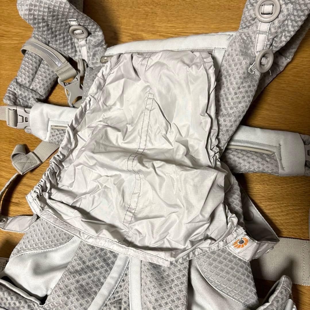 【美品】エルゴベビー 抱っこ紐 オムニブリーズ パールグレイ