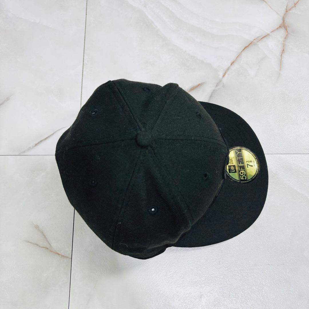 NEW ERA × ドラえもん キャップ 7 3/8 ブラック どら焼き 限定